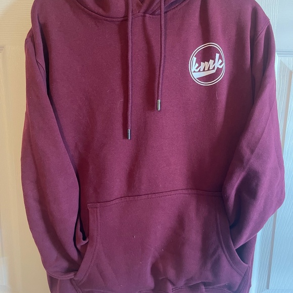 ***RARE*** KMK Dark Maroon Hoodie - Picture 1 of 4